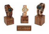 Wooden watch exhibitor